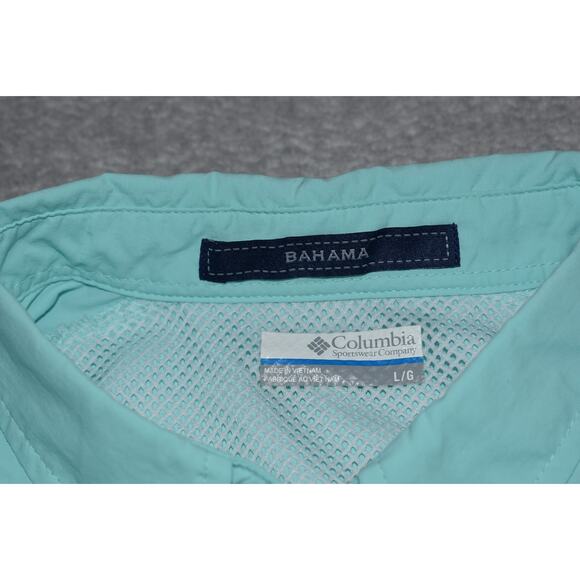 Columbia PFG Performance Fishing Gear Shirt Mens Size Large Bahama Nylon - Picture 5 of 7